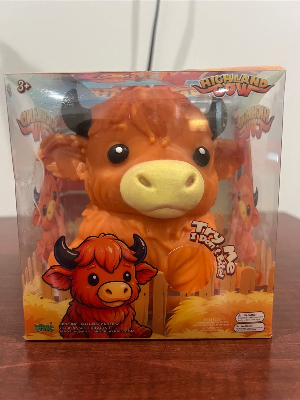 Highland Cow Squishy - Orange